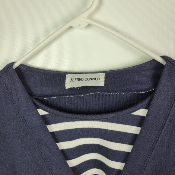 Alfred Dunner Cotton Nautical Sweater Sz Large - Picture 3 of 8